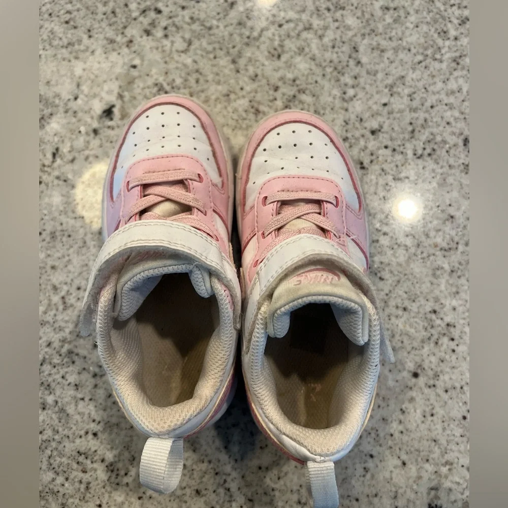 Nike Shoes toddler girl size 9 pink and white